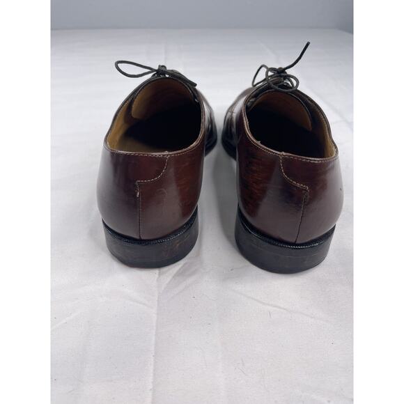 Cole Haan Caldwell Burgundy Leather Cap toe Oxfords Shoes Men's Size 9.5 - Picture 3 of 13